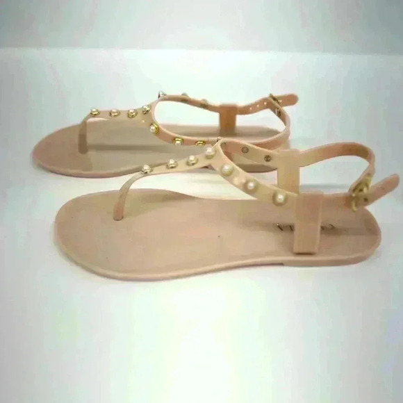 CARVELA GOLDIE PEARLY STUD JELLY SANDALS KIDS PEARL EMBELLISHED SIZE 3 - Picture 5 of 6